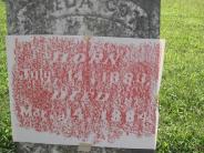OK, Grove, Olympus Cemetery, Cox, Almeda Headstone (Daughter Rubbing)