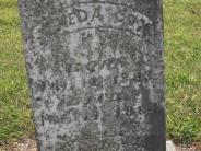 OK, Grove, Olympus Cemetery, Cox, Almeda Headstone (Close Up)