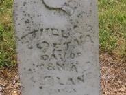 OK, Grove, Olympus Cemetery, Lane, Ethel Etna Headstone (Close Up)