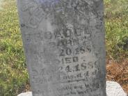 OK, Grove, Olympus Cemetery, Broaddus, Gertrude Headstone (Close Up)