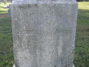 OK, Grove, Olympus Cemetery, Alexander, Willis Laurance Headstone (Close Up)