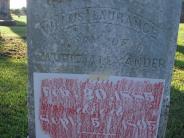 OK, Grove, Olympus Cemetery, Alexander, Willis Laurance Headstone (Rubbing View 2)