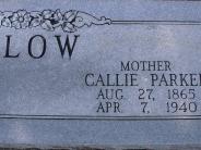 OK, Grove, Olympus Cemetery, Inlow, Callie (Parker) Headstone (Close Up)