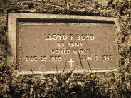 OK, Grove, Olympus Cemetery, Boyd, Lloyd F. Military Headstone