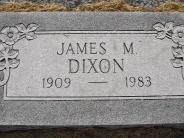 OK, Grove, Olympus Cemetery, Dixon, James M. Headstone (2nd Stone)