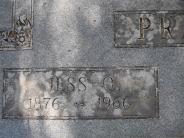 OK, Grove, Olympus Cemetery, Prather, Jess Q. Headstone (Close Up)