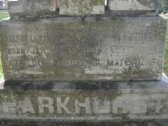 OK, Grove, Olympus Cemetery, Parkhurst, Martha & Cleo Headstone (Close Up)