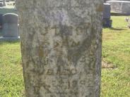 OK, Grove, Olympus Cemetery, Sutton, Mary A. Headstone (Close Up)