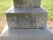 OK, Grove, Olympus Cemetery, Clark, John Jr. Headstone (Base)