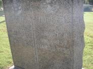 OK, Grove, Olympus Cemetery, Sutton, William H. & Harriet R. Headstone (Close Up)