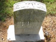 OK, Grove, Olympus Cemetery, Sutton, Alexander Headstone (Top View)