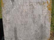 OK, Grove, Olympus Cemetery, Melton, Ollie F. Headstone (Close Up)