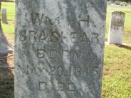 OK, Grove, Olympus Cemetery, Brashear, Wm. H. Headstone (Close Up)