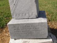OK, Grove, Olympus Cemetery, Tabler, Peter Dr. Headstone (Base)