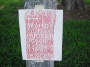 OK, Grove, Olympus Cemetery, Rucker, Wardy F. Headstone (Rubbing)