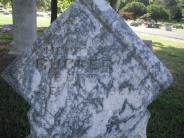 OK, Grove, Olympus Cemetery, Rucker, Henry E. Headstone (Close Up)