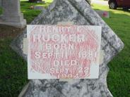 OK, Grove, Olympus Cemetery, Rucker, Henry E. Headstone (Rubbing)