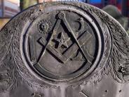 OK, Grove, Headstone Symbols and Meanings, View 2, Masonic 