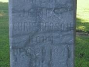 OK, Grove, Olympus Cemetery, Christerson, Emeline Headstone (Close Up)
