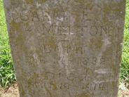 OK, Grove, Olympus Cemetery, Melton, Sarah E. Headstone (View 2)