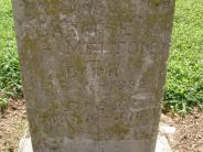 OK, Grove, Olympus Cemetery, Melton, Sarah E. Headstone (Close Up View)