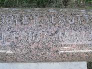 OK, Grove, Olympus Cemetery, Sutton, Dudley J. Headstone (Close Up)