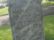 OK, Grove, Olympus Cemetery, Proctor, Nancy H. Headstone (Close Up)