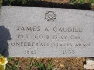 OK, Grove, Olympus Cemetery, Caudill, James A. Military Headstone