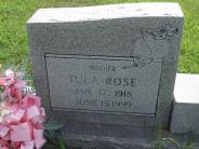 OK, Grove, Olympus Cemetery, Craig, Tula Rose Headstone (Close Up)