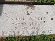 OK, Grove, Olympus Cemetery, Sikes, Virgil O. Military Headstone