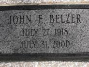 OK, Grove, Olympus Cemetery, Belzer, John Elwood Headstone