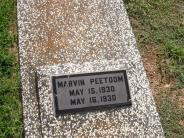 OK, Grove, Olympus Cemetery, Peetoom, Marvin Headstone (View 2)