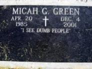 OK, Grove, Headstone Symbols and Meanings, Humor, I See Dumb People