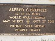 OK, Grove, Olympus Cemetery, Broyles, Alfred C. Military Headstone