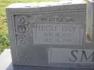 OK, Grove, Olympus Cemetery, Smith, Lucile "Lucy" (Close Up)