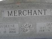 OK, Grove, Olympus Cemetery, Merchant, Dan & Floydeene Headstone (Close Up)