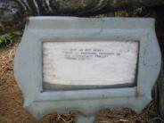 OK, Grove, Olympus Cemetery, McEldowney Bench Seat Plaque