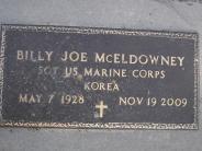 OK, Grove, Olympus Cemetery, McEldowney, Billy Joe Sr. Military Headstone