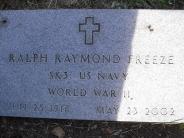 OK, Grove, Olympus Cemetery, Freeze, Ralph Raymond Military Headstone