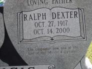 OK, Grove, Olympus Cemetery, Headstone, Francis, Ralph Dexter (Close Up)