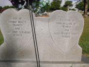 OK, Grove, Olympus Cemetery, Headstone, Francis, Ralph Dexter & Ella Belle (Back View)