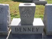 OK, Grove, Olympus Cemetery, Denney, Henry Leon & Marjorie W. Headstone (Close Up)