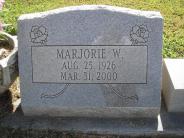 OK, Grove, Olympus Cemetery, Denney, Marjorie W. Headstone (Close Up)