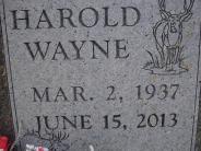 OK, Grove, Olympus Cemetery, Absher, Harold Wayne Headstone (Close Up)