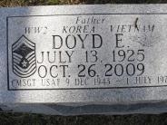 OK, Grove, Olympus Cemetery, Reville, Doyd E. Headstone (Close Up)