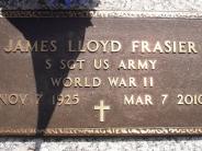 OK, Grove, Olympus Cemetery, Frazier, James Lloyd Military Headstone