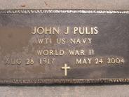 OK, Grove, Olympus Cemetery, Pulis, John J. Military Headstone