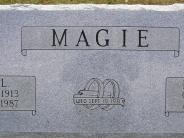OK, Grove, Olympus Cemetery, Magie, Herbert A. & Viola L. (Cole) Headstone (Close Up)