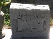 OK, Grove, Olympus Cemetery, Headstone, Smith, Wilma L. (Close Up)