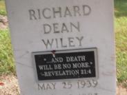 OK, Grove, Olympus Cemetery, Wiley, Richard Dean Headstone (Close Up)